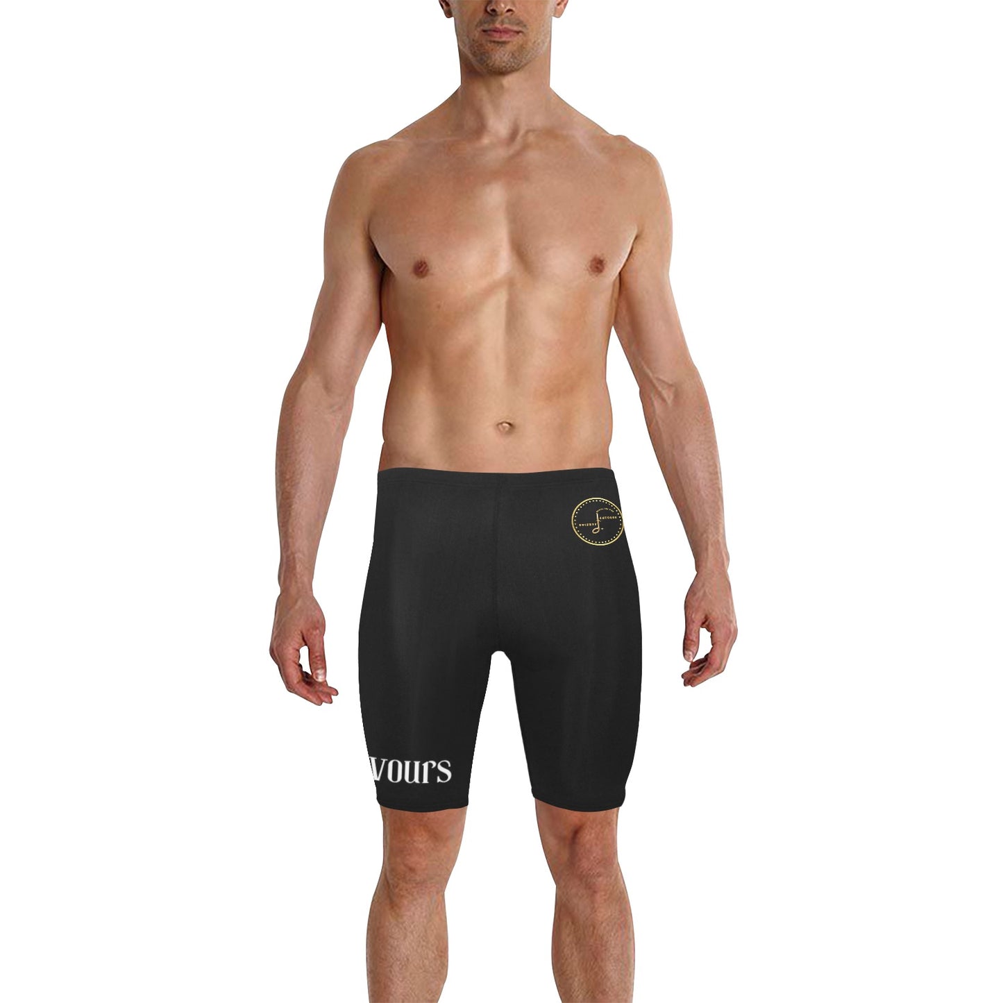 Men's Knee Length Swimming Trunks by Flava J