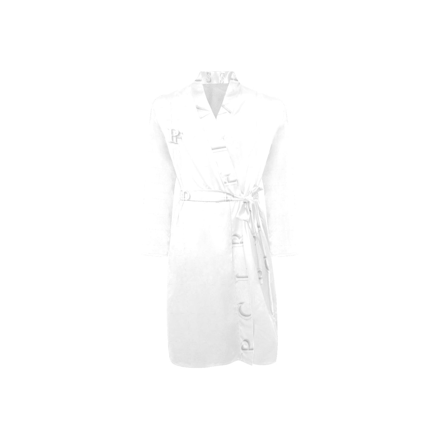 Personalised Long Sleeve Belted Night Robe (H56)