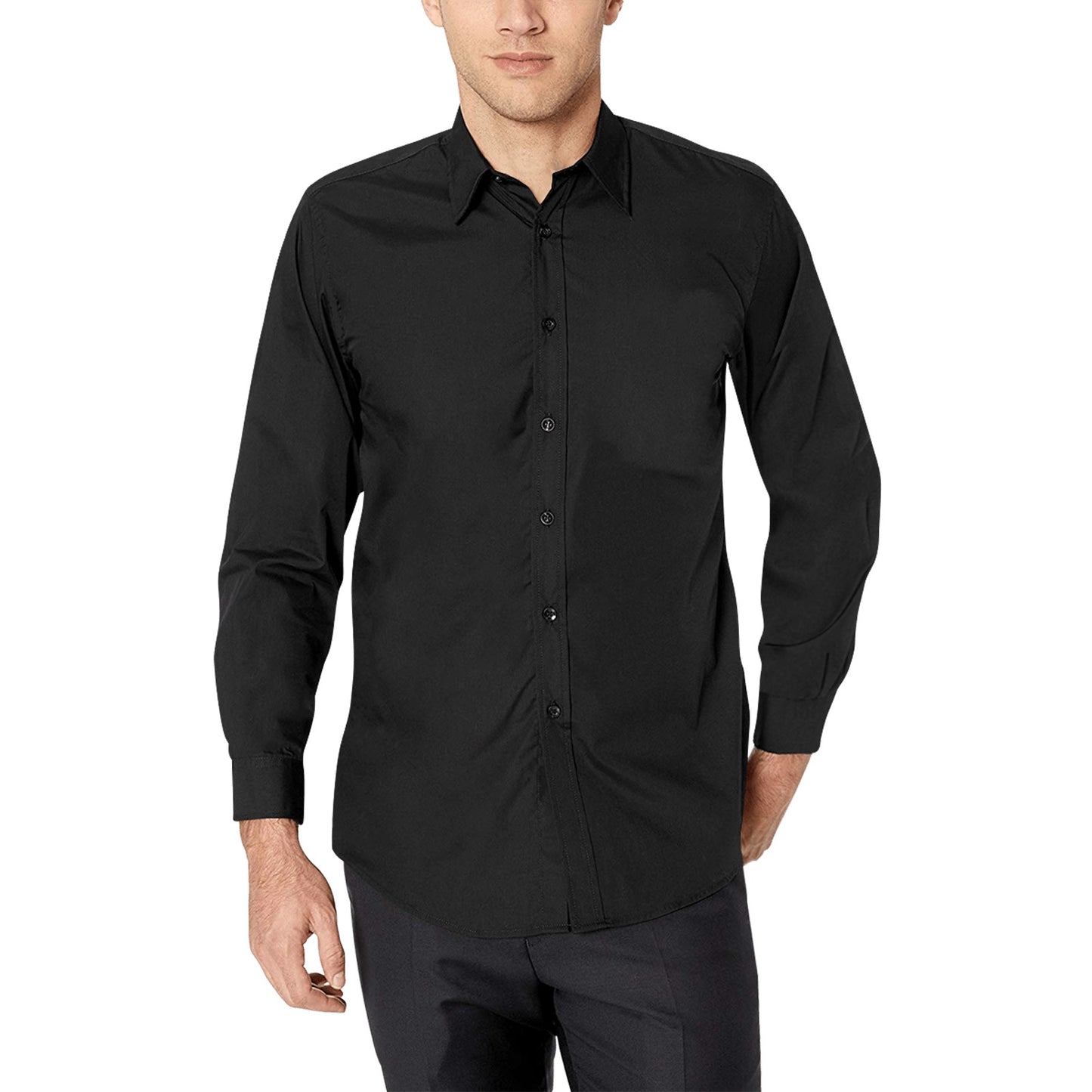 Men's All Over Print Long Sleeve Shirt(Without Pocket)(T61)