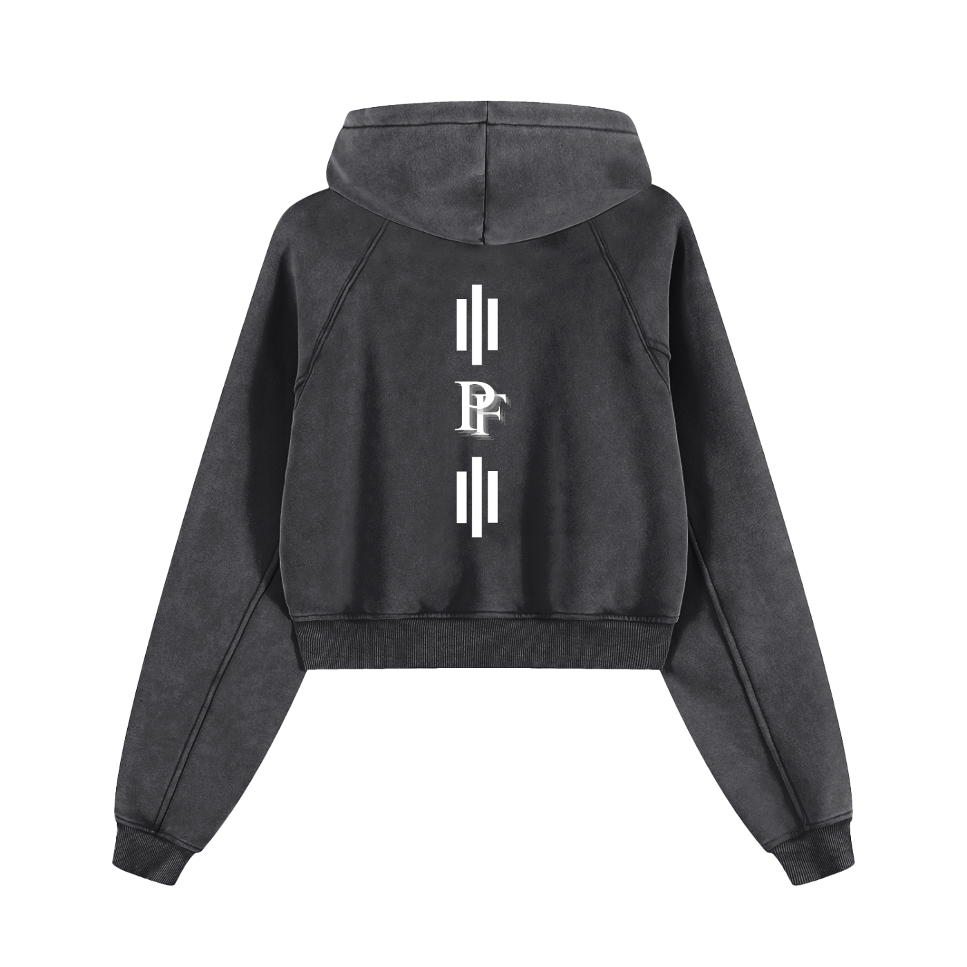 Snow Washed Cropped Hoodie