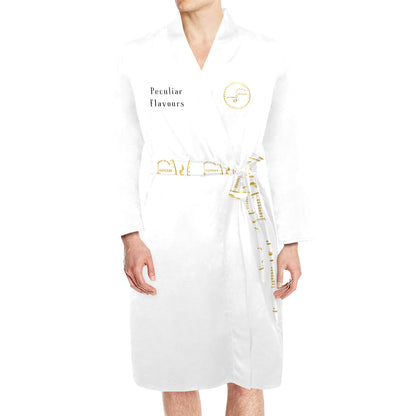Men's Long Sleeve Belted Night Robe by Flava J