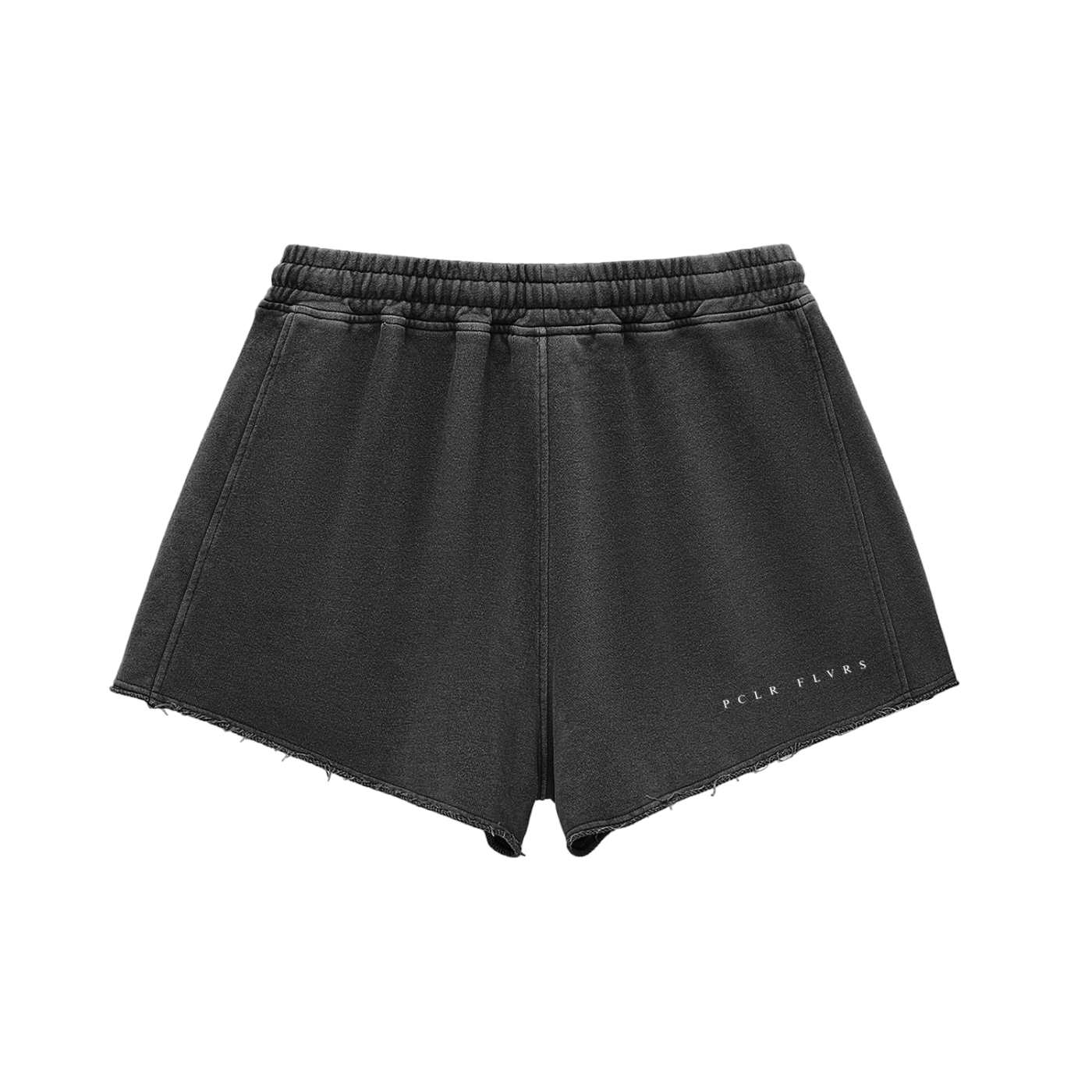 PCLR FLVRS - Washed Raw Edge Drawstring Shorts