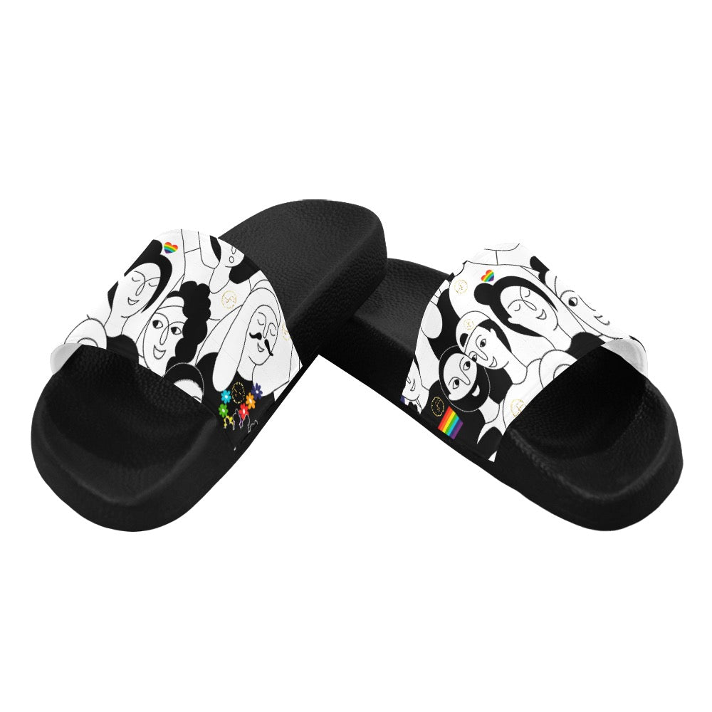 Women's Slide Sandals - StreamWear by Peculiar Flavours