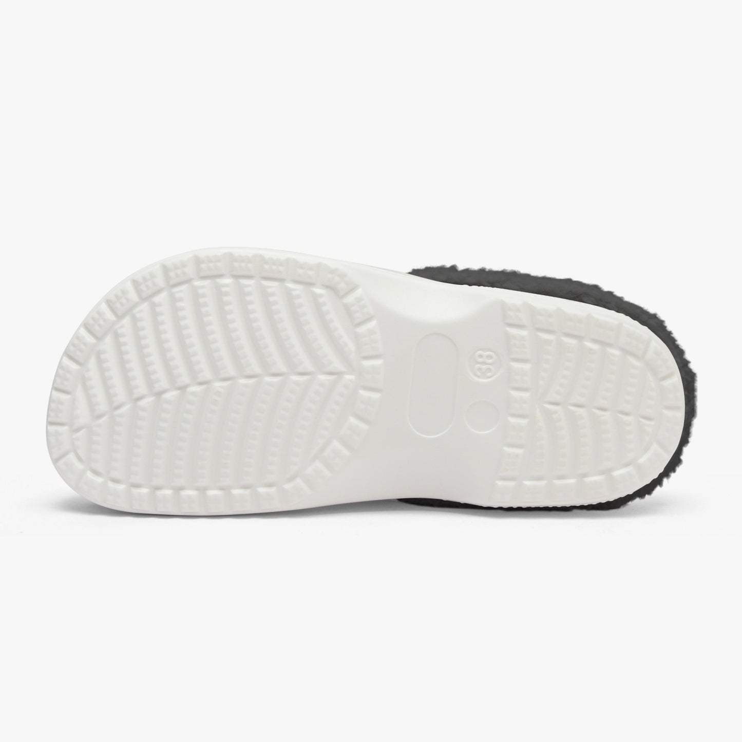Streamwear - Dangerous, Muy Peligrose - White Lined Fluffy Crocs - by Peculiar Flavours - 8 - 15 days shipping