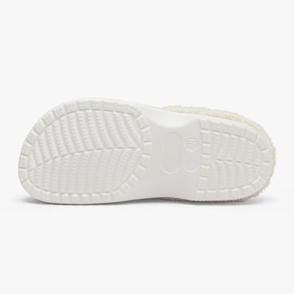 Streamwear - Dangerous, Muy Peligrose - White Lined Fluffy Crocs - by Peculiar Flavours - 8 - 15 days shipping